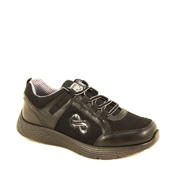 

Forelli Women Nubuck Black Sports Shoes 62005 Made in Turkey Sneaker Slipper Sandal Anatomical Shoes Expert