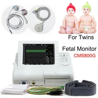 ce cms800g twins fetal monitor 8 screen color lcd display portable ultrasound ctg machine maternal fetal heart monitor