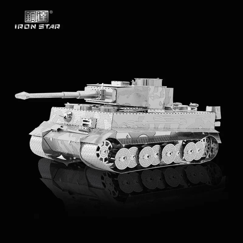 

Ali-First 3D головоломка военная модель головоломка Тигр Танк головоломка для снятия стресса 3D металлическая Лазерная вырезка модель головолом...