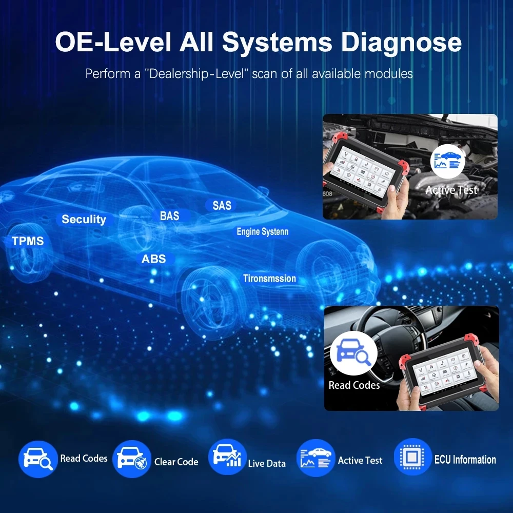 2022 XTOOL D7 все системы диагностические инструменты автомобильный OBD2 считыватель