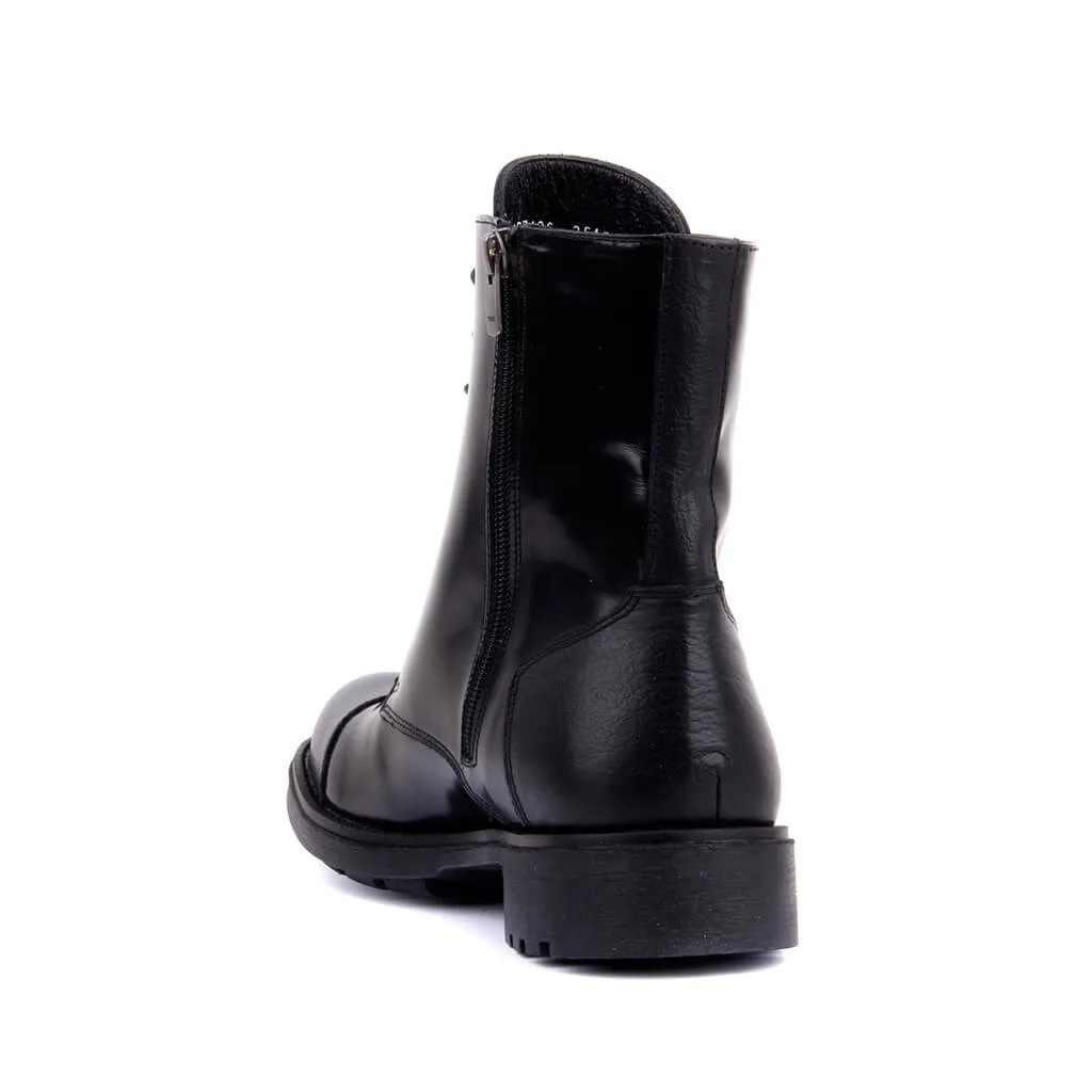 

Sail-Lakers Black Opening Leather Zipper Male Boots