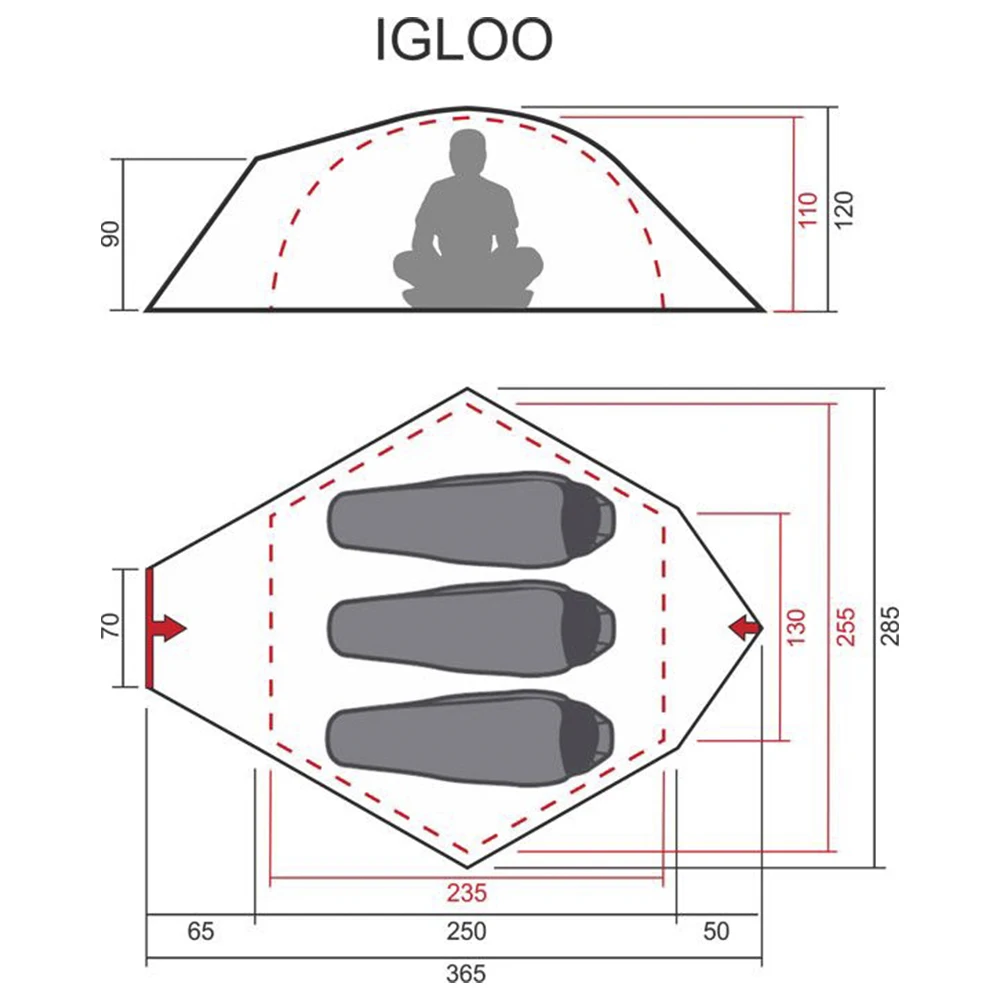 Туристическая палатка автомат MAVERICK Igloo | Спорт и развлечения