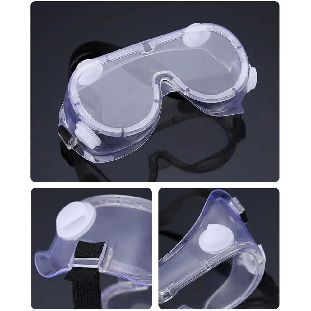 Fully Enclosed Clear Lens PC Safety Goggles Outdoor Windproof Eye Protection Anti-Droplets Lab Protective Glasses Work | Автомобили и