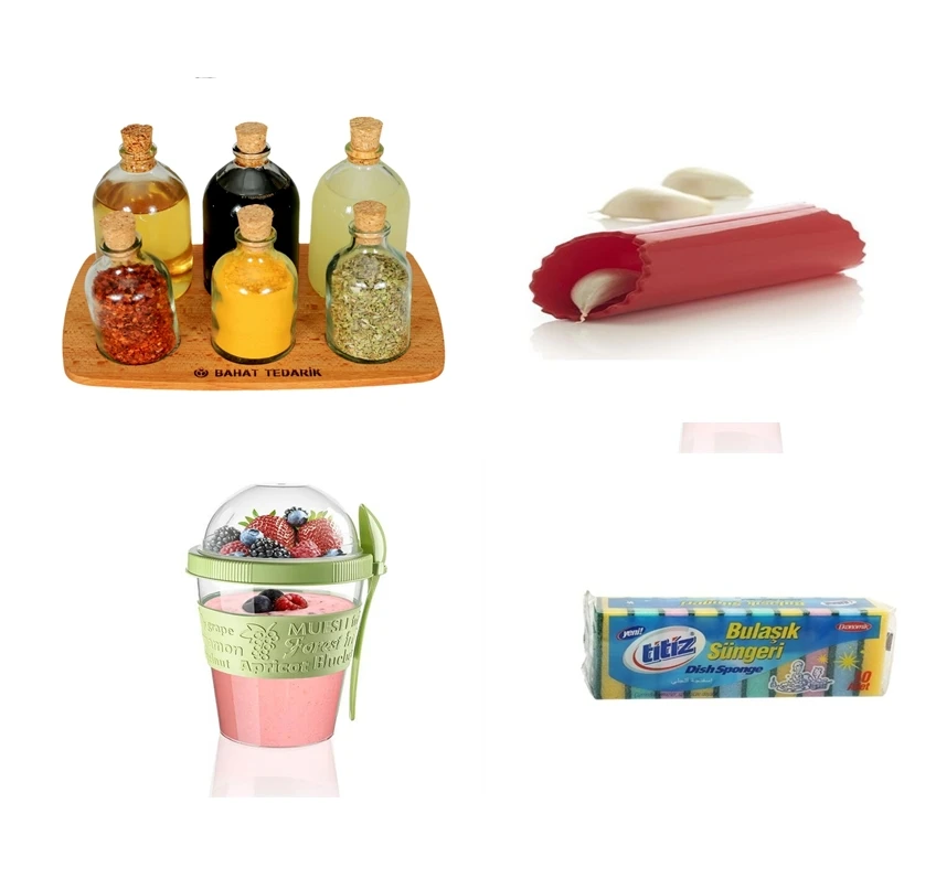 

4 Piece Kitchen Set Yoghurt Container Spice Set