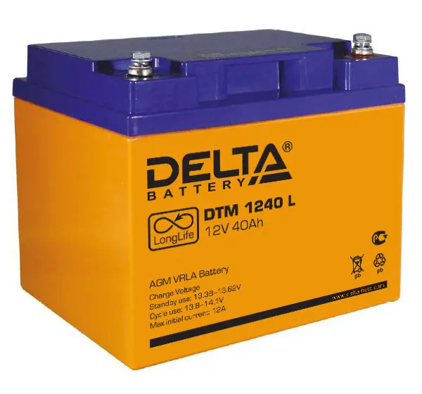 Аккумулятор Delta DTM 1240 L | Спорт и развлечения