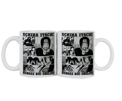 Керамическая кружка с принтом аниме Наруто необычная забавный подарок кофе чай |