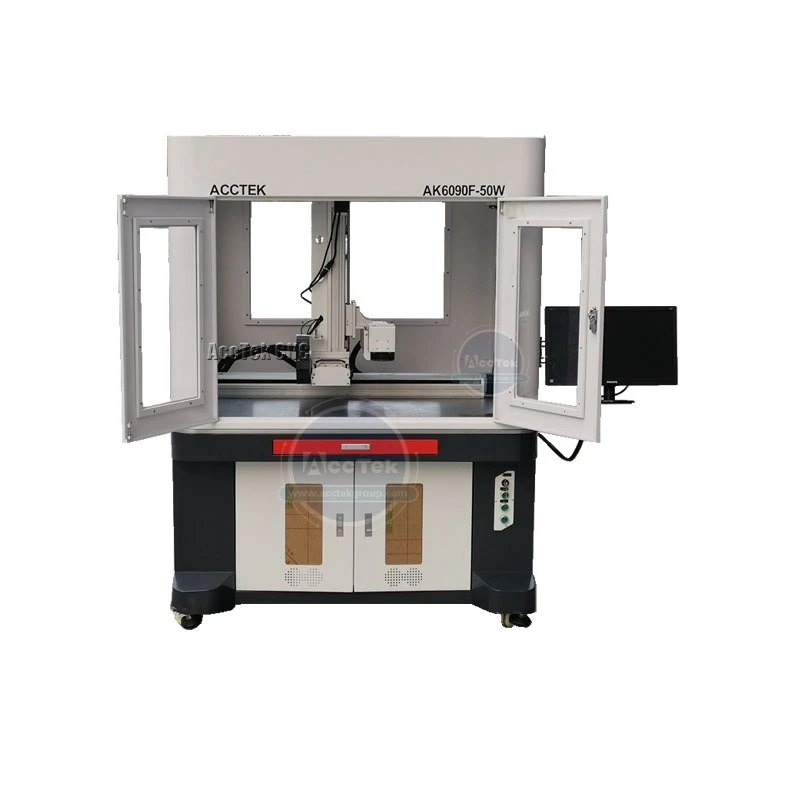 

Large Mark Area 6090 20w 30w 50w Fiber Laser Engraving And Marking Machine Supply For Metal Stainless Steel
