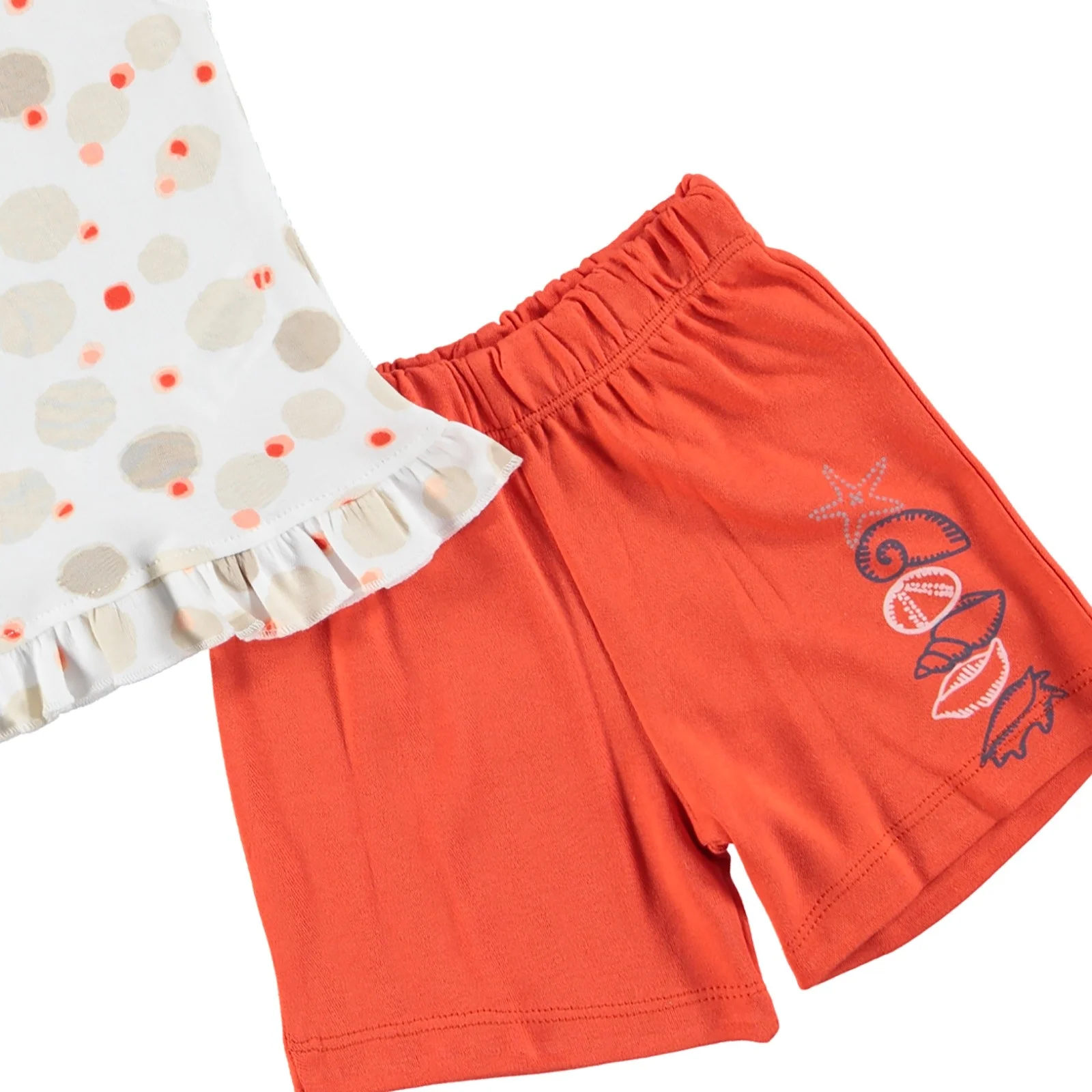 Модный комплект для новорожденных: рубашка и шорты в стиле Средиземноморский