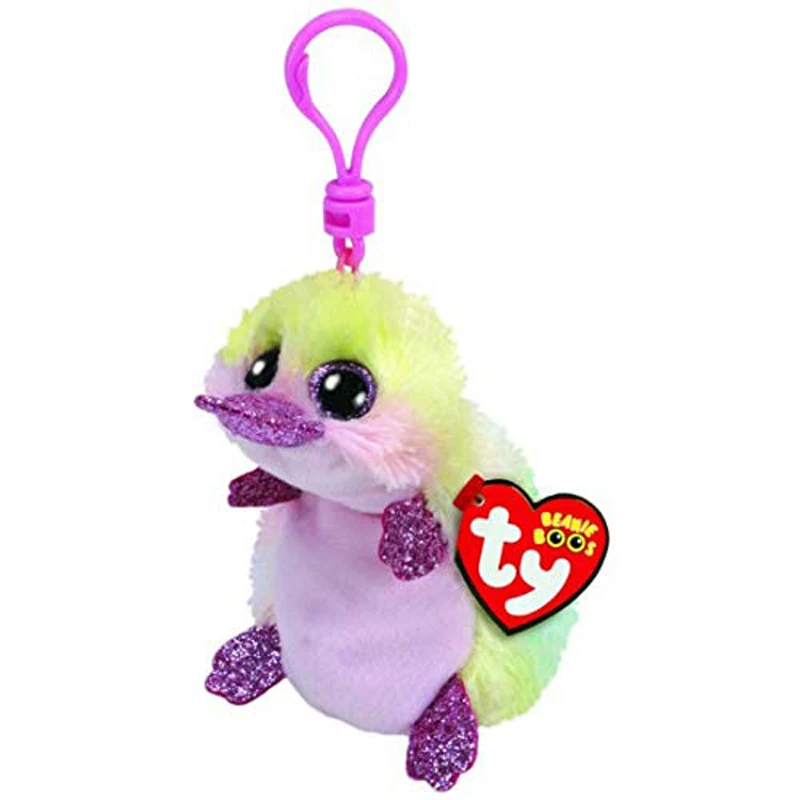 Petunia The Platypus Ty Beanie Младенцы плюшевый брелок в виде собаки Единорог Пингвин Леопард Сова Обезьяна клип игрушки 10 см Paw Patrol серии Скай скалистый щебень погоня - Цвет: Petunia The Platypus