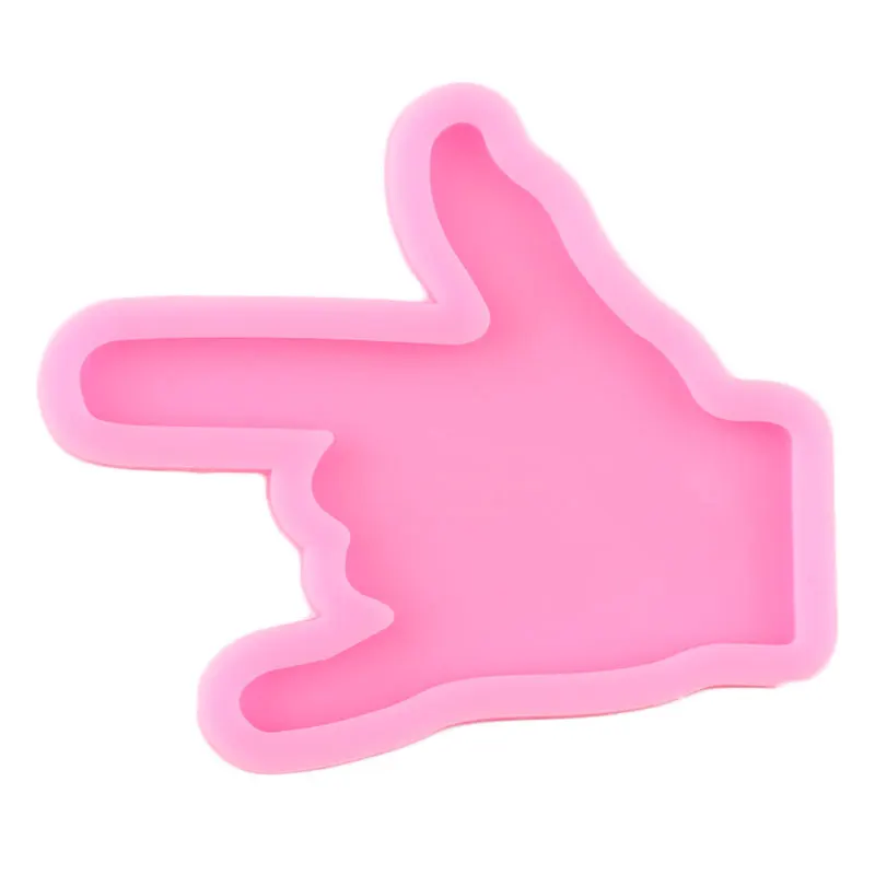 Shiny Silicone I Love You In Sign Language Hand Molds DIY Keychain Epoxy Resin for Pendant Jewelry Decorative Craft Mold | Дом и сад