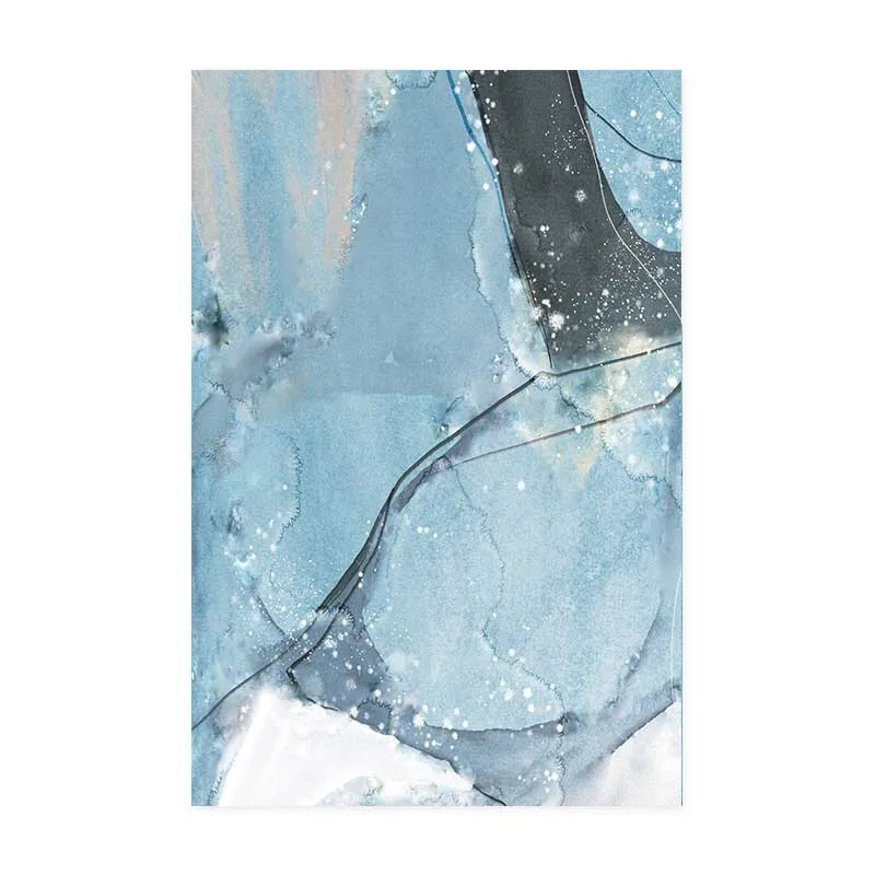 

Абстрактная картина на холсте голубая