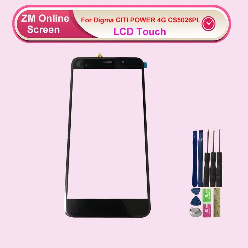 RYKKZ для Digma CITI POWER 4G CS5026PL кодирующий преобразователь сенсорного экрана в сборе Relacement с сенсорным экраном инструменты+ 3M Стикеры