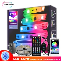 dreamcolor smart led strip lights 32 8ft bluetooth rgbic led lamp with chasing effect 183060ledsm night light for holiday