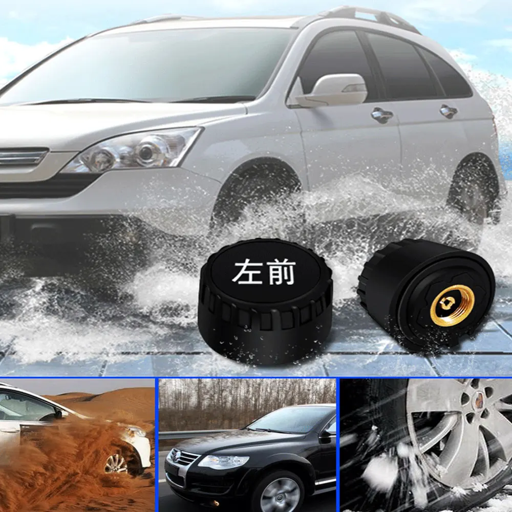Авто Смарт TPMS eifen Druck uberwachung система 4 Externe/Interne Sensoren Zigarette Leichter USB Realtime рейфен