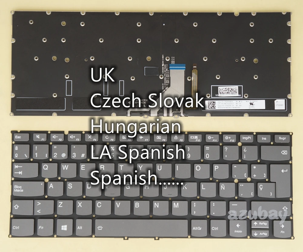 Клавиатура CZ SK HU LA SP для Lenovo SN20N04646 SN20N04661 SN20N04664 SN20N04624 Φ/ -LA / -SP/ -Czh-Slk с подсветкой
