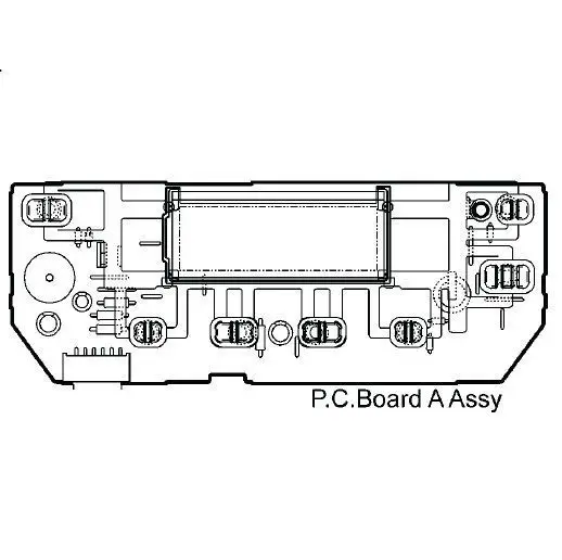 Panasonic ADR30K187 плата дисплея (P.C.Board A assy) управления для хлебопечи SD-ZB2512KTS |