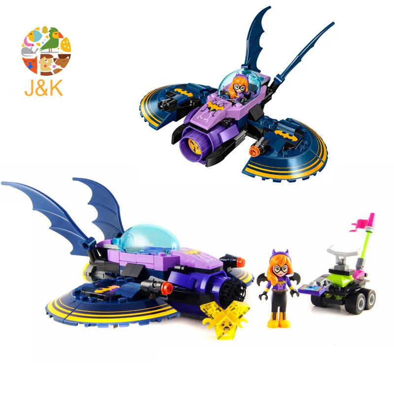 41230 208 шт. DC Super Hero Girl серия Batgirl Batjet Chase модель строительные блоки кирпичи Обучающие