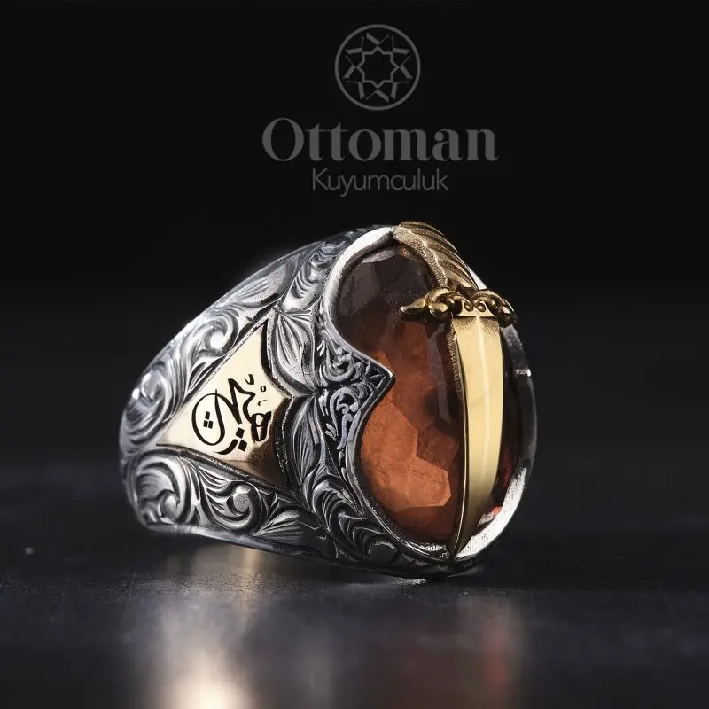 Zultanit( Sultan) Diaspora Stone Colored Sword Silver Ring, Zultanite Ring, Sultan Ring, Sword Ring, War Ring, Color Changing