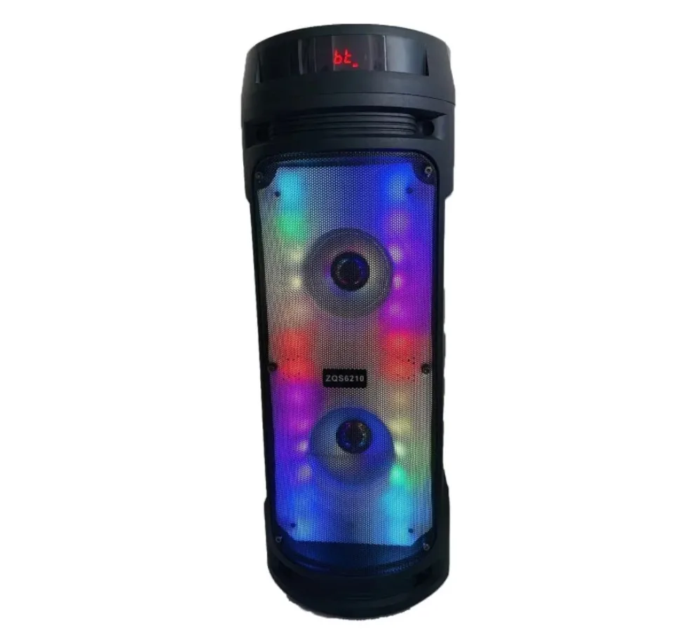 Колонка BT Speaker ZQS6210W с караоке микрофоном беспроводная портативная акустическая