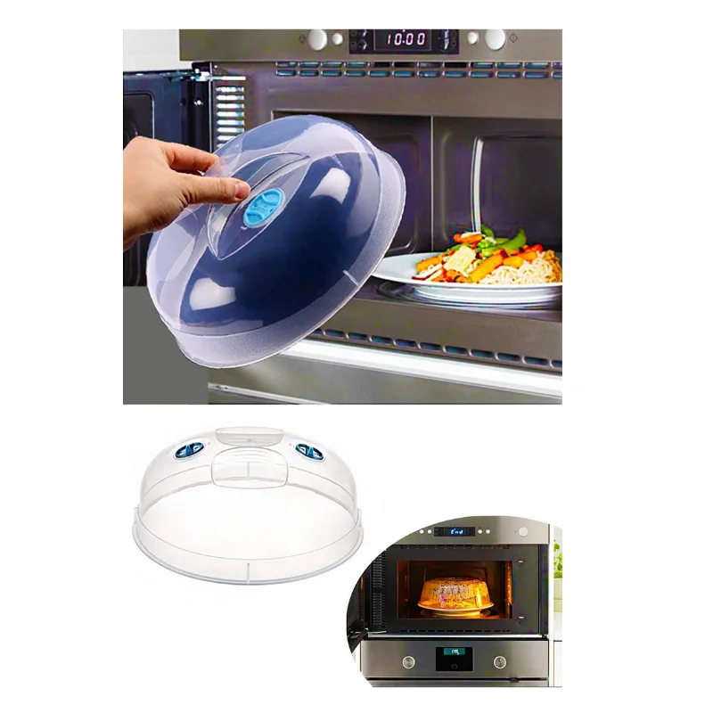 

Heat Resistant Microwave Oven Cover Transparent Refrigerator Vegetable Fresh-Keeping Cover Food Storage Kitchen Accessory
