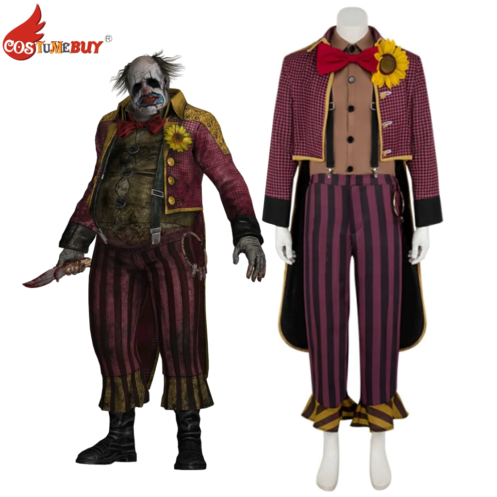 

Costumebuy Dead By Daylight Game The Clown Cosplay Suit With Coat Shirt Pants Costume Adult Christmas Halloween Carnival Outfit