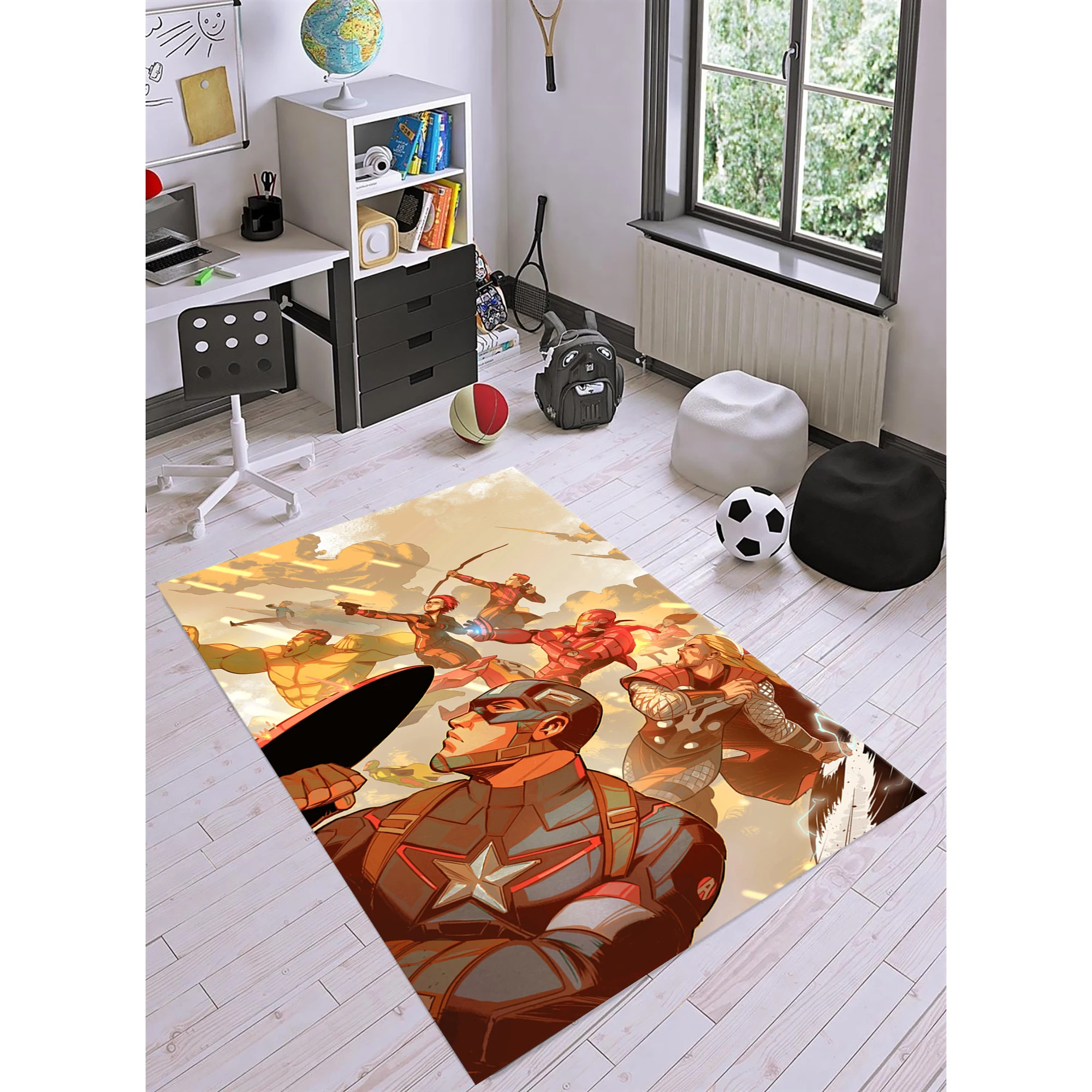 

Super Hero Rug, Kids Room Rugs,Super Hereos Carpets,Home Decor Carpet,For Living Room Rug,Fan Carpets, Area Rug, Non Slip Rugs