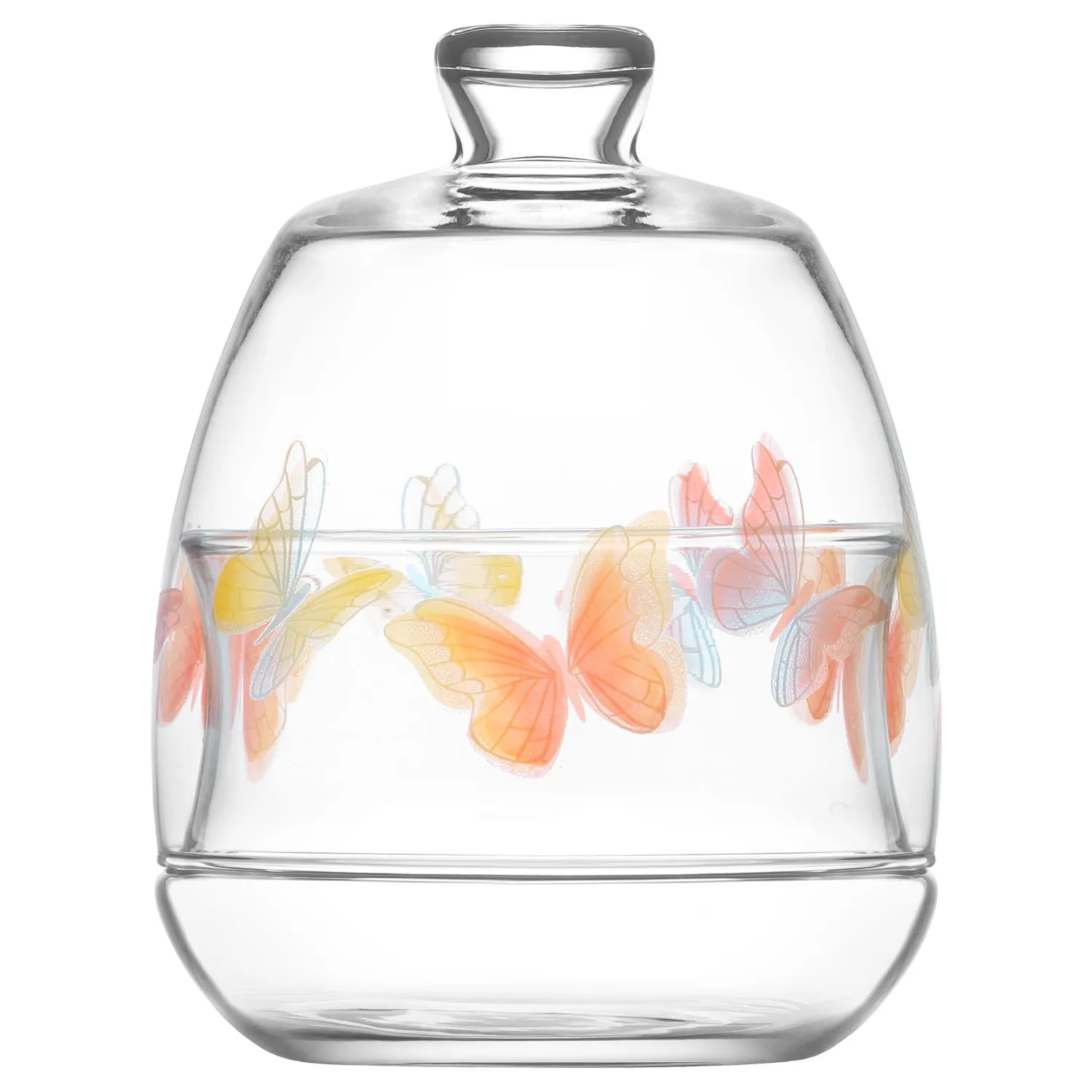 

Glass Sugar Bowl Honey Jar Plate Juice Serving Lunch Bowl Colorful Coffee Organizer Box Cup Kitchen Accessories Home Decoration