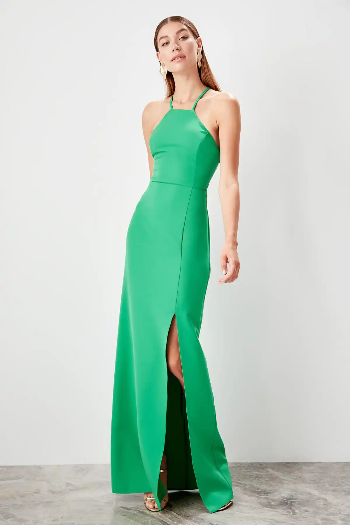Trendyol воротник деталь вечернее платье TPRSS19AE0006|Вечерние платья| |
