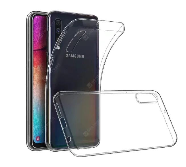 Силиконовый чехол для Samsung Galaxy A70 Прозрачный | Мобильные телефоны и аксессуары