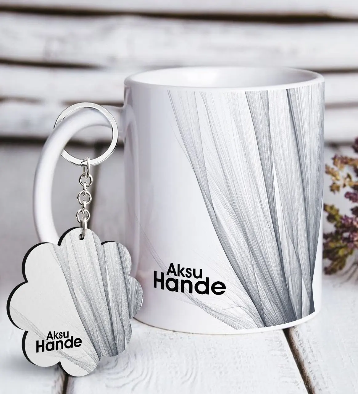 

Персонализированные Белая кружка и брелок подарок Seti-58 надежное качество экономически эффективный подарок напиток