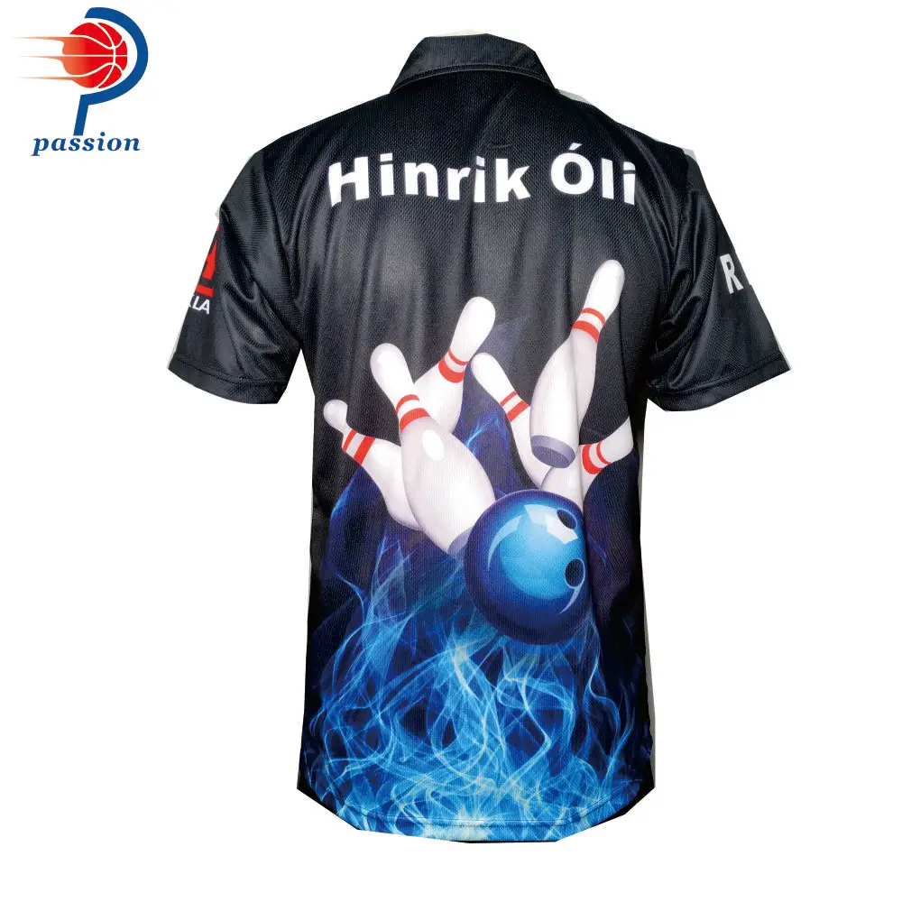 Черно синие рубашки для боулинга с 3 пуговицами бесплатная доставка|Рубашки