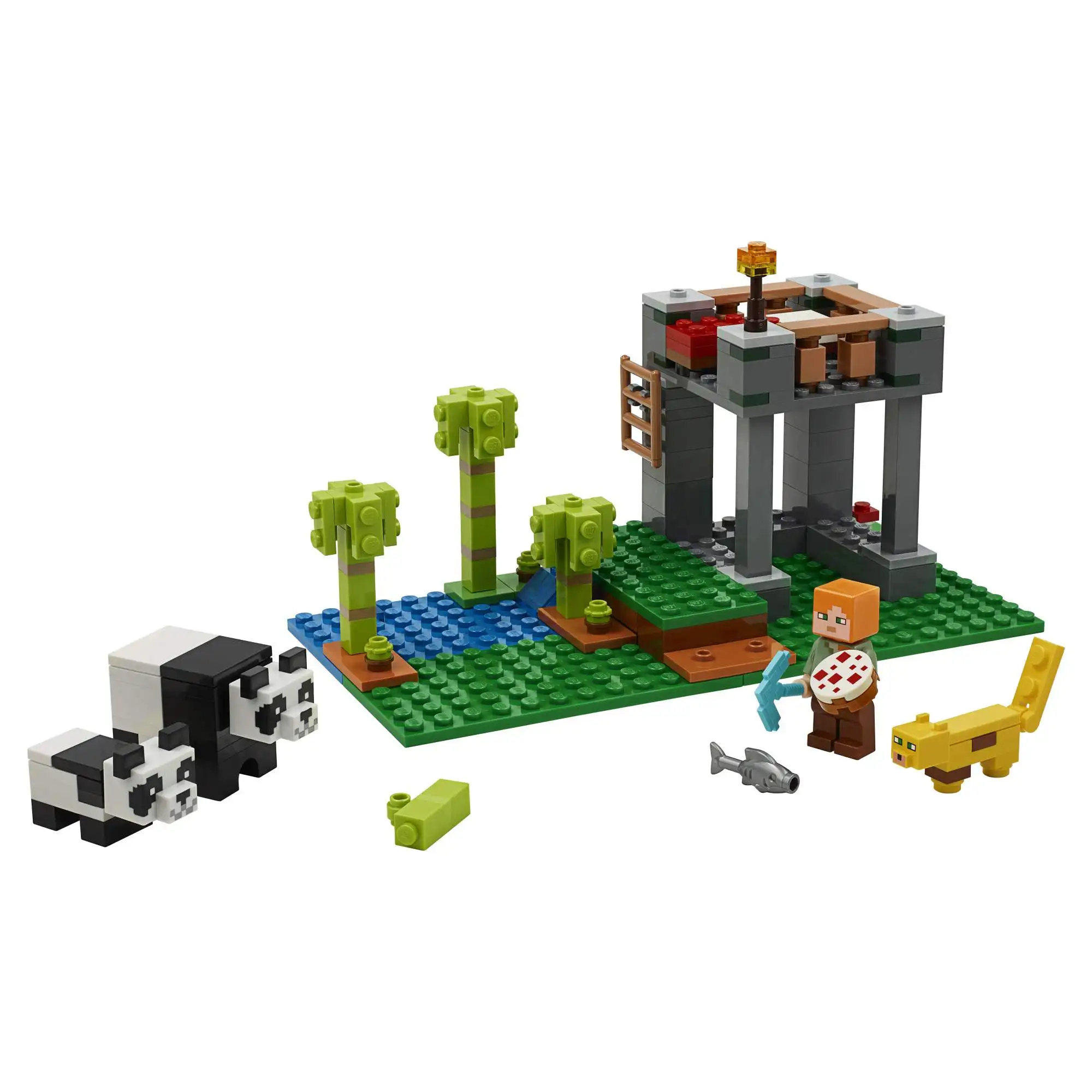 Констр р LEGO Minecraft Питомник панд|Соединяющиеся блоки| |