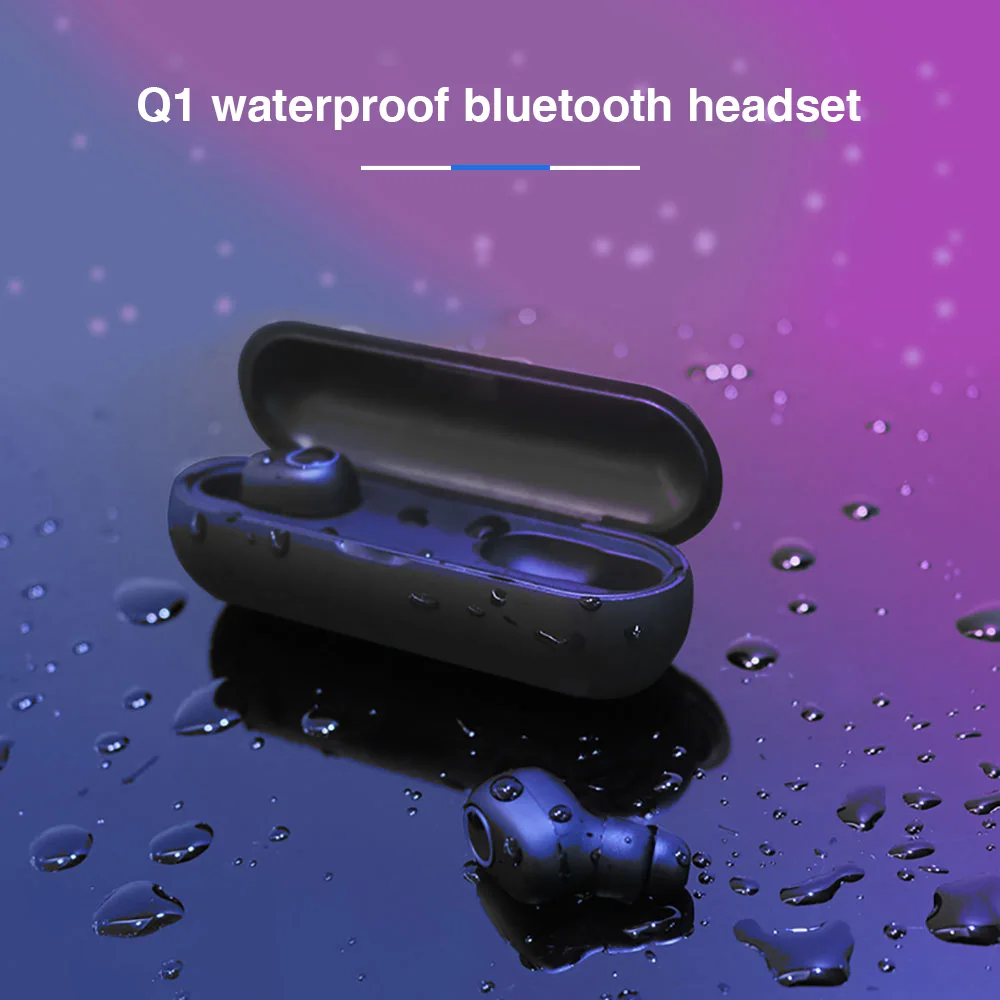 KISSCASE Q1 TWS 5 0 Bluetooth Беспроводные наушники 3D стерео спортивные водонепроницаемые с