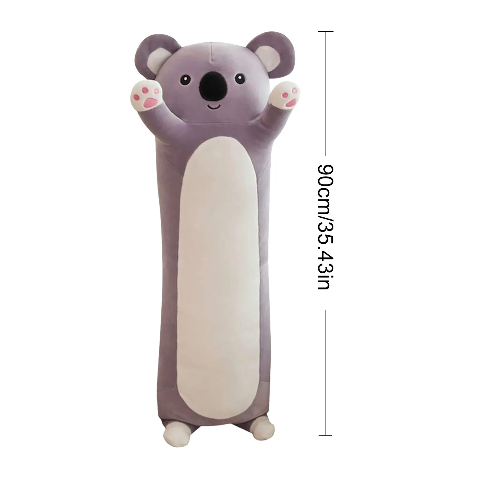 

Plush Toy Doll Hugging Pillow Cute Koal a Long Striped Soft Stuffed Sleeping Accompanying Sleep Pillow Juguetes Pillow Gift