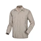 Мужская Легкая городская тактическая рубашка, быстросохнущая армейская Спортивная Военная рубашка, летняя дышащая рубашка с длинным рукавом для кемпинга и походов