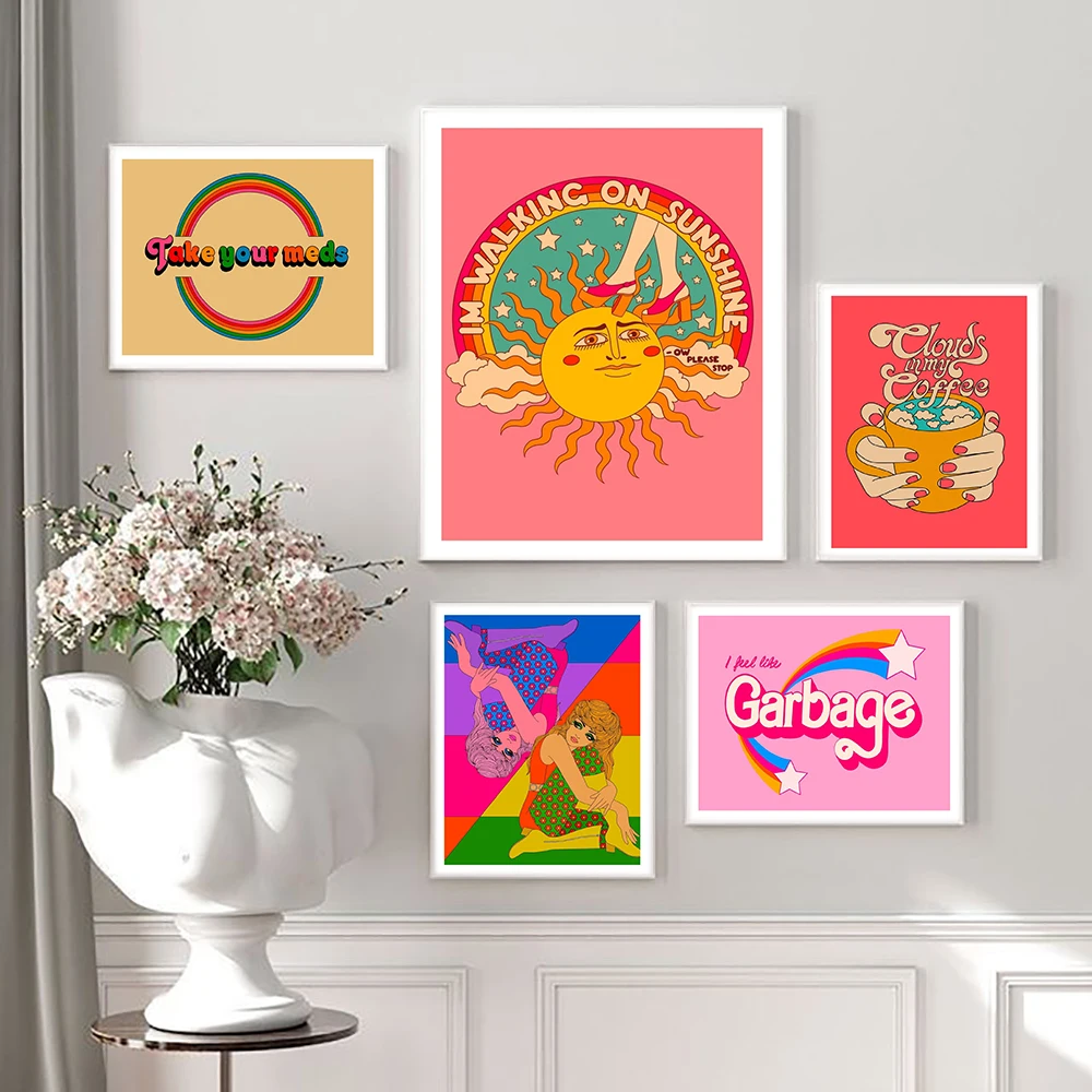 Бохо красочная Радужная фотография искусственное полотно Модная ретро