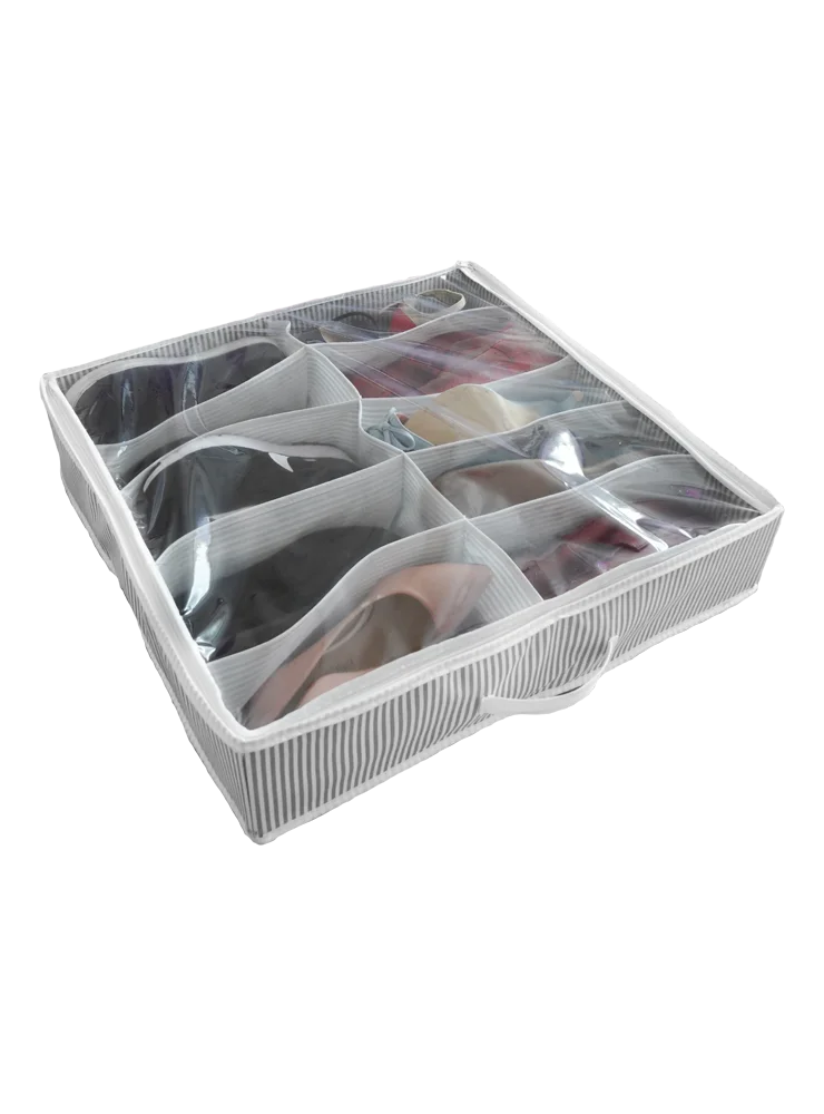 

Прозрачный ящик для обуви, Домашний Органайзер, складная коробка для хранения обуви под кроватью, 10 пар