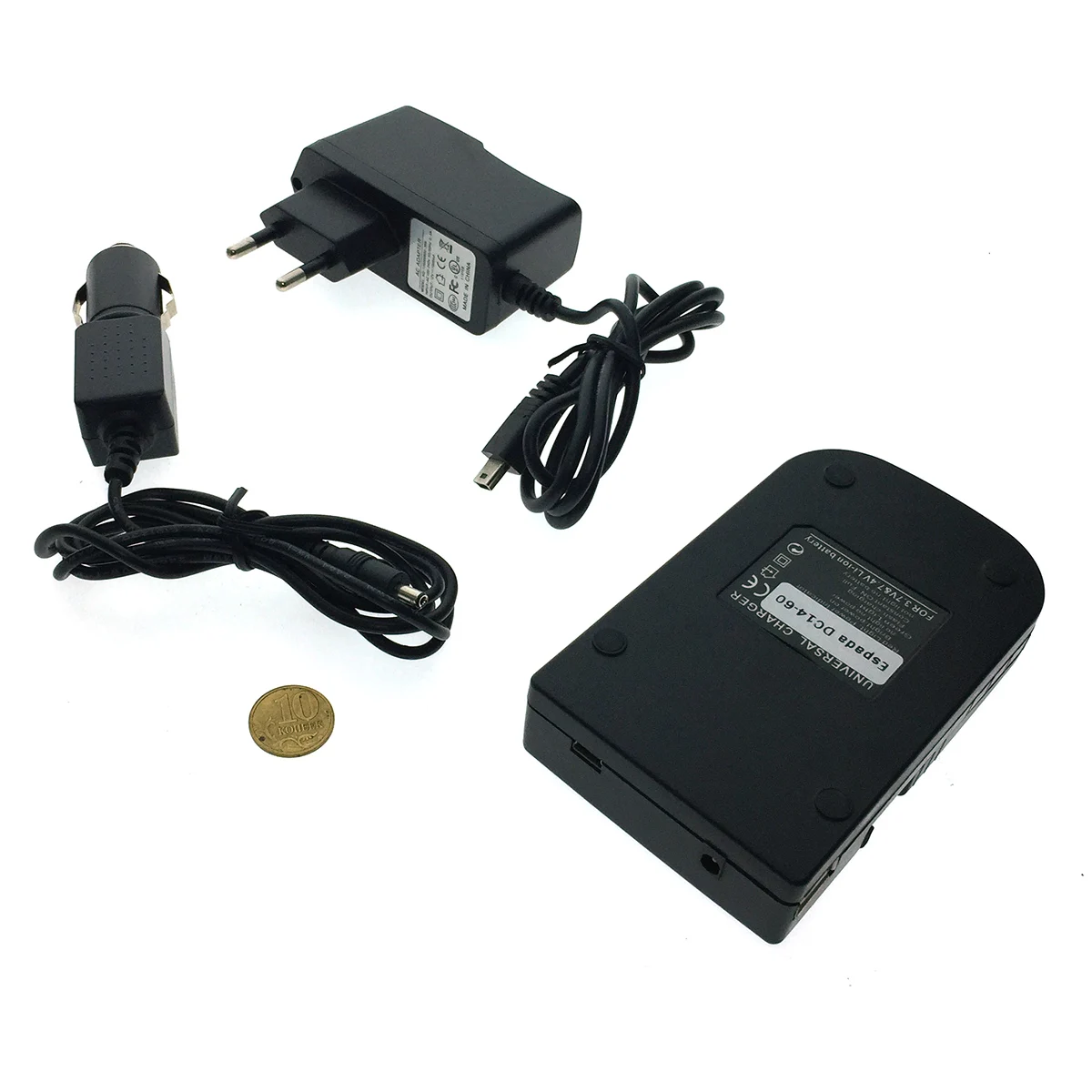 Универсальное зарядное устройство Li ion аккумуляторов 3 7V 7.2V 5V USB Espada DC14 60 12V