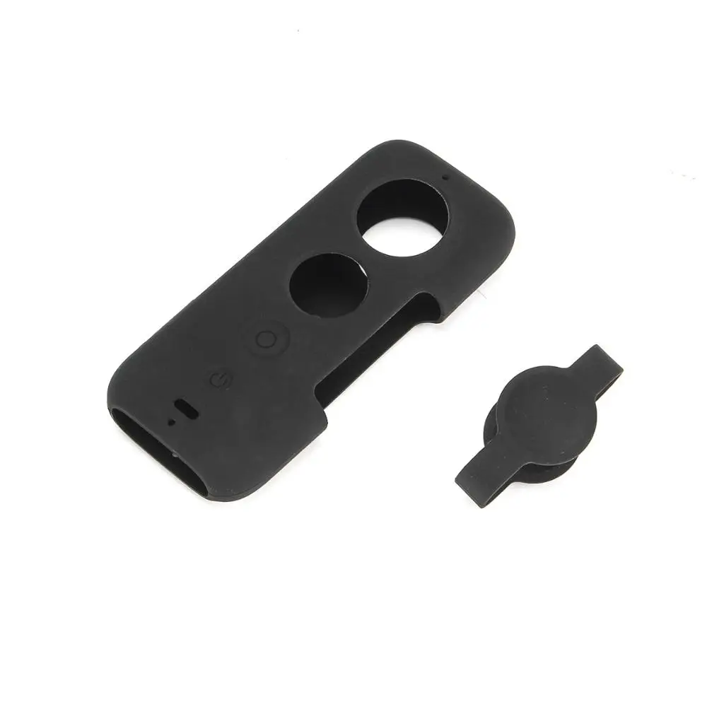 Силиконовый защитный чехол для экшн камеры Insta360 One X с защитной крышкой
