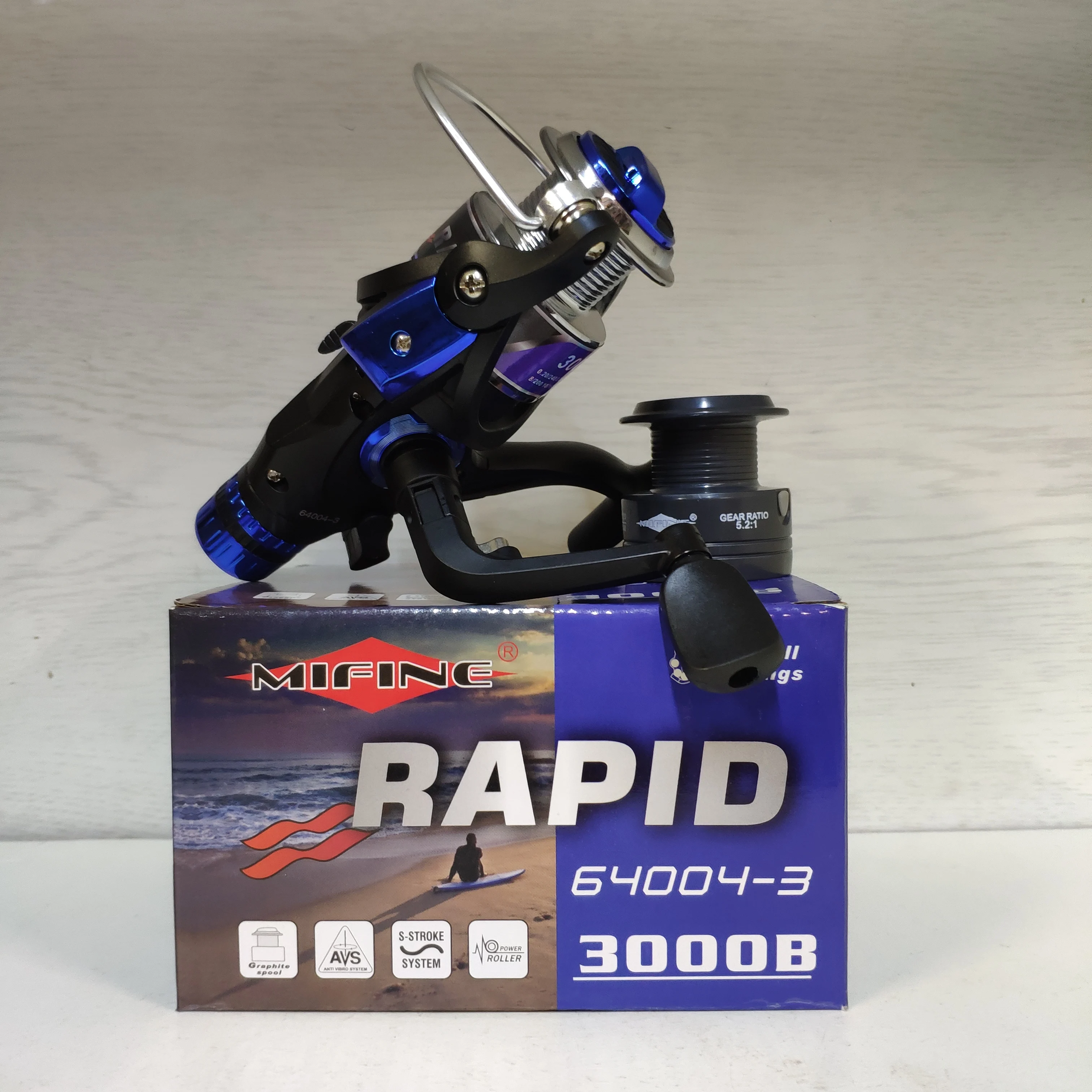 Катушка MIFINE RAPID 64004 3000 B 4000 5000 6000 с байтранером |