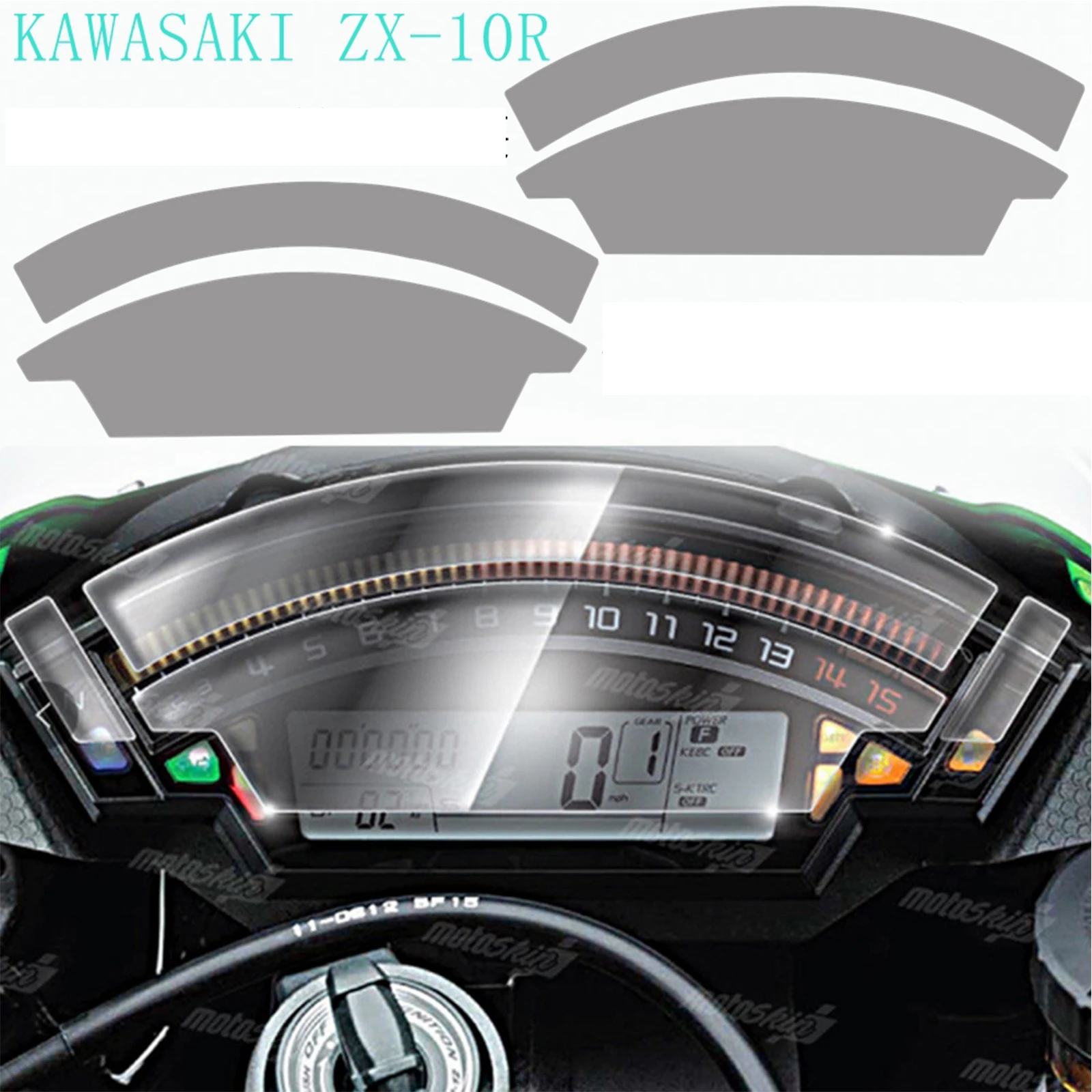 

2pcs Motorcycle Dashboard Cluster Scratch Speedometer Film Screen Protector Decal Sticker for Kawasaki ZX10R ZX 10R 2010-2016