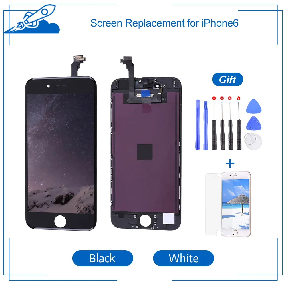 ЖК дисплей класса AAA + 4 7 дюйма для iPhone 6 сенсорный экран IPS сменный дигитайзер в