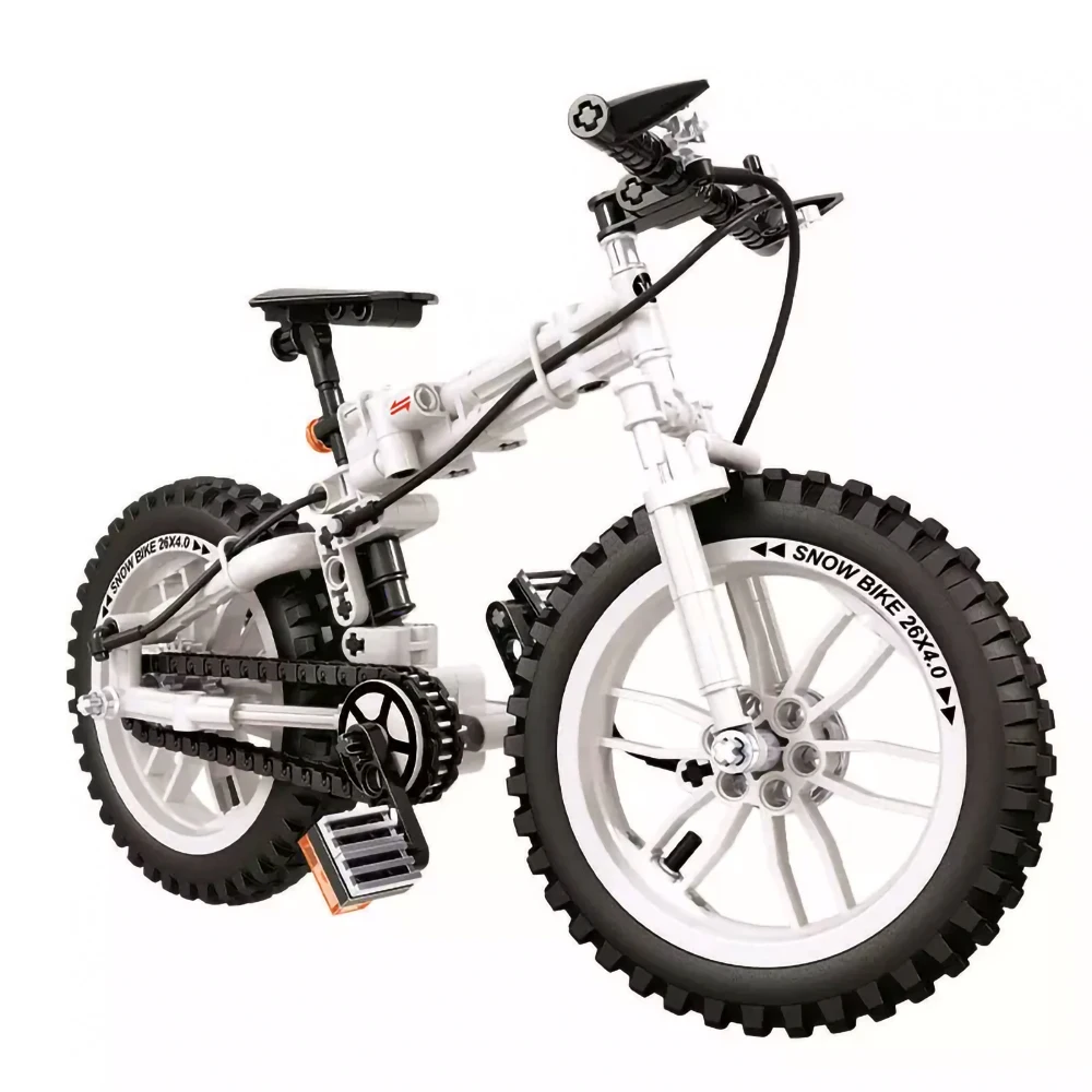 

DIY blocks Folding Bicycle Bike Technical Series Winner 7072 High Simulation Model Educational Building Blocks Toys for Boy Gift