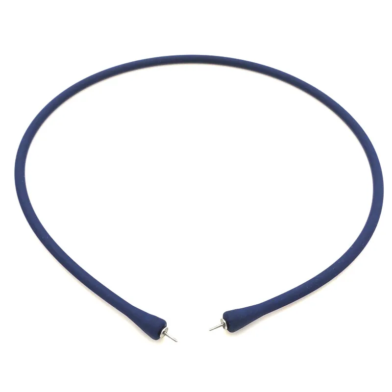 

Wholesale 16 inches Dark Blue Rubber Silicone Band for Custom Necklace