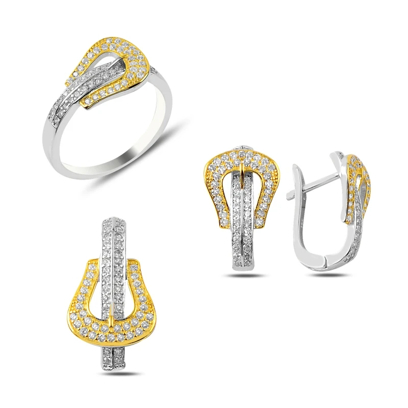 

Silver 925 Sterling Zircon Cubic Zirconia Set