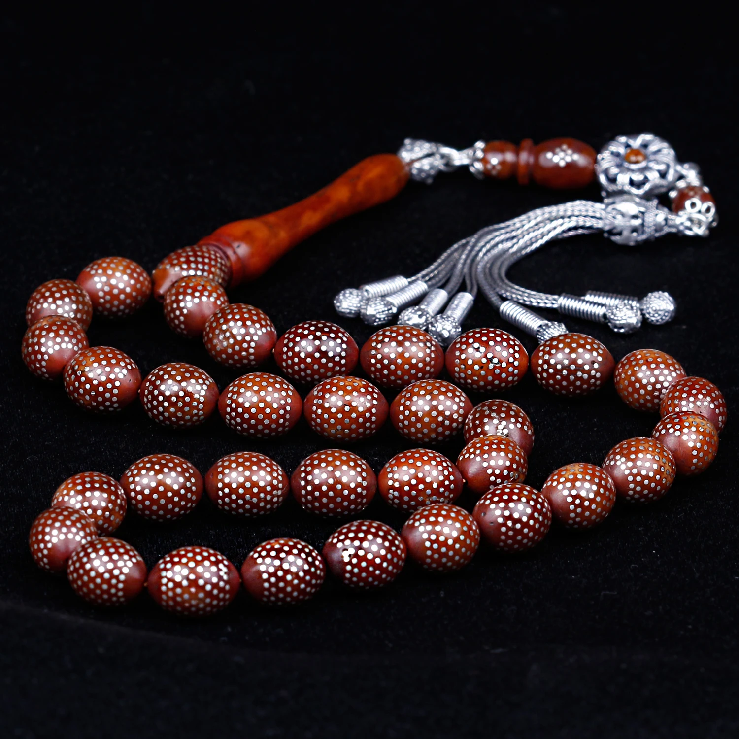 

Special Workmanship Nakkaş Imame Tightened Amber Tasbih Fashion Turkish Premium Quality Handmade Jawelery