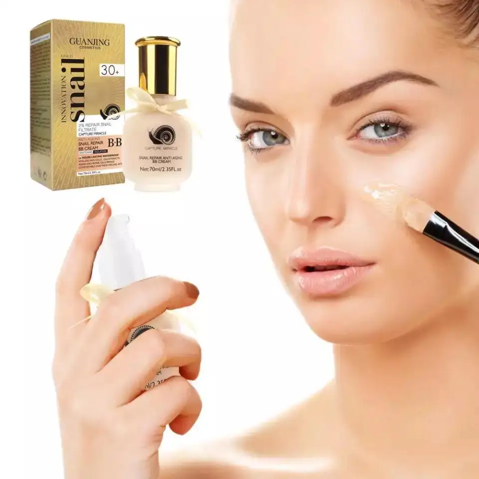 Антивозрастной Guan Jing cream 30+ BB-крем с муцином улитки матирующий эффект anti-aging Snail 70ml