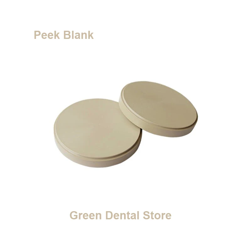 Dental Labs peek Material CAD Cam Polymer Disk Peek Block standard peek and white color peek blank -peek teeth material