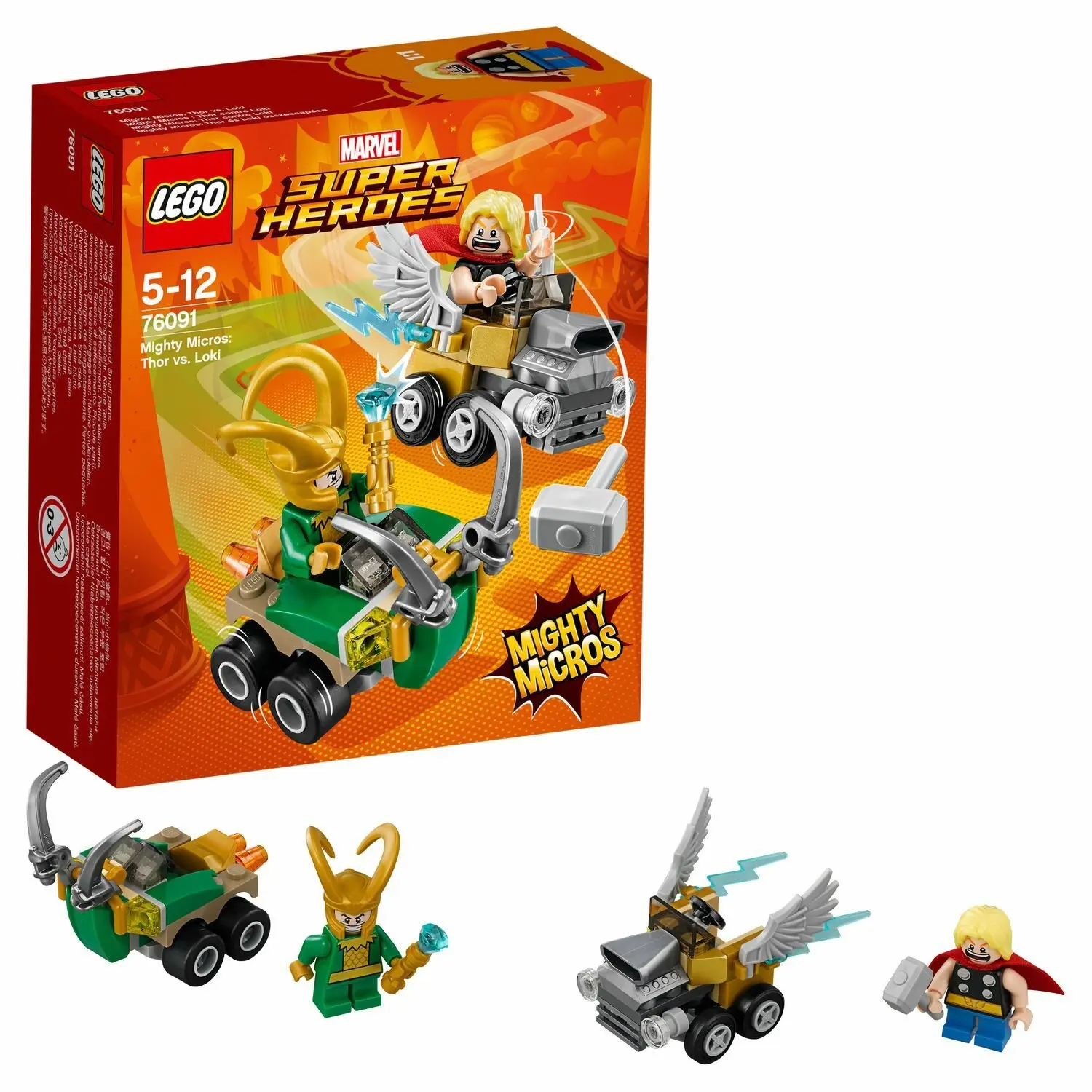 Конструктор LEGO Mighty Micros: Тор против Локи Super Heroes (76091)|Блочные конструкторы| |
