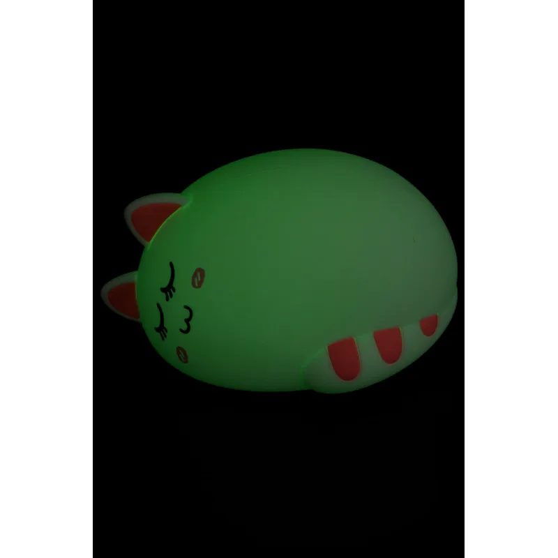 Силиконовый ночник - спящий котик розовый | Лампы и освещение